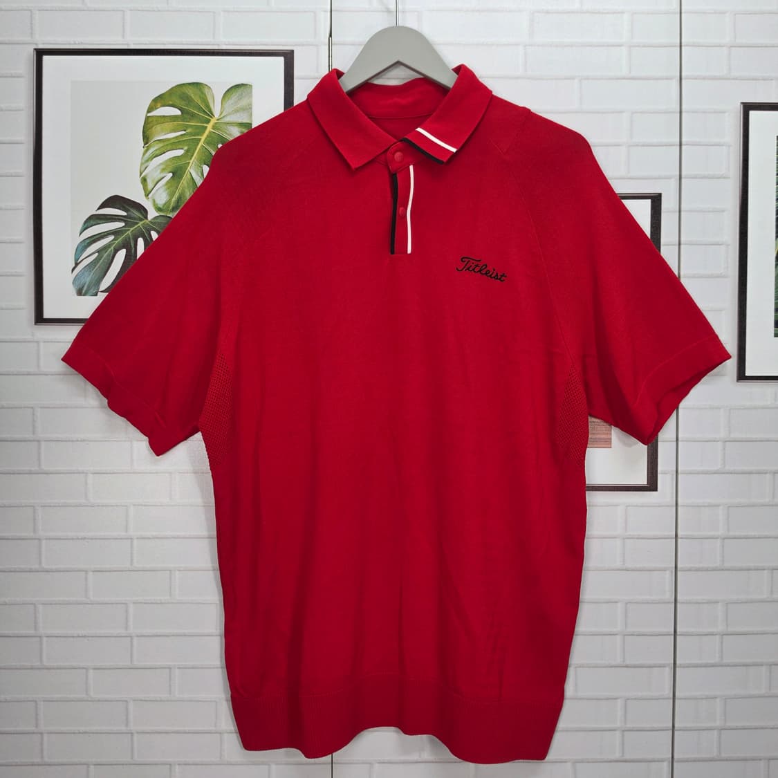2023년 타이틀리스트 골프 카라 반팔 스웨터 XL (105)사이즈 상품이미지1