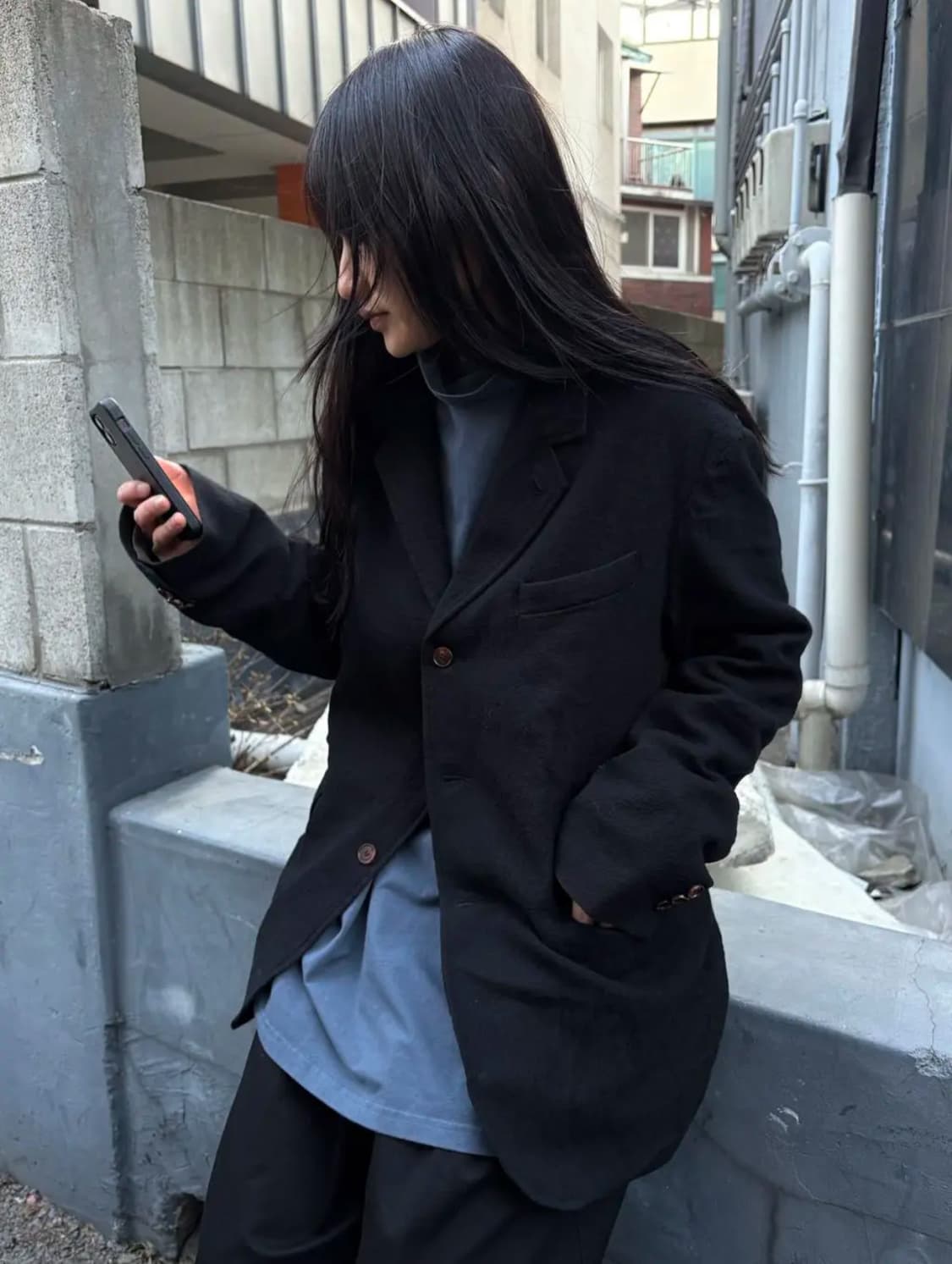 이얼즈어고 substance wool phonic blazer (3) 상품이미지5