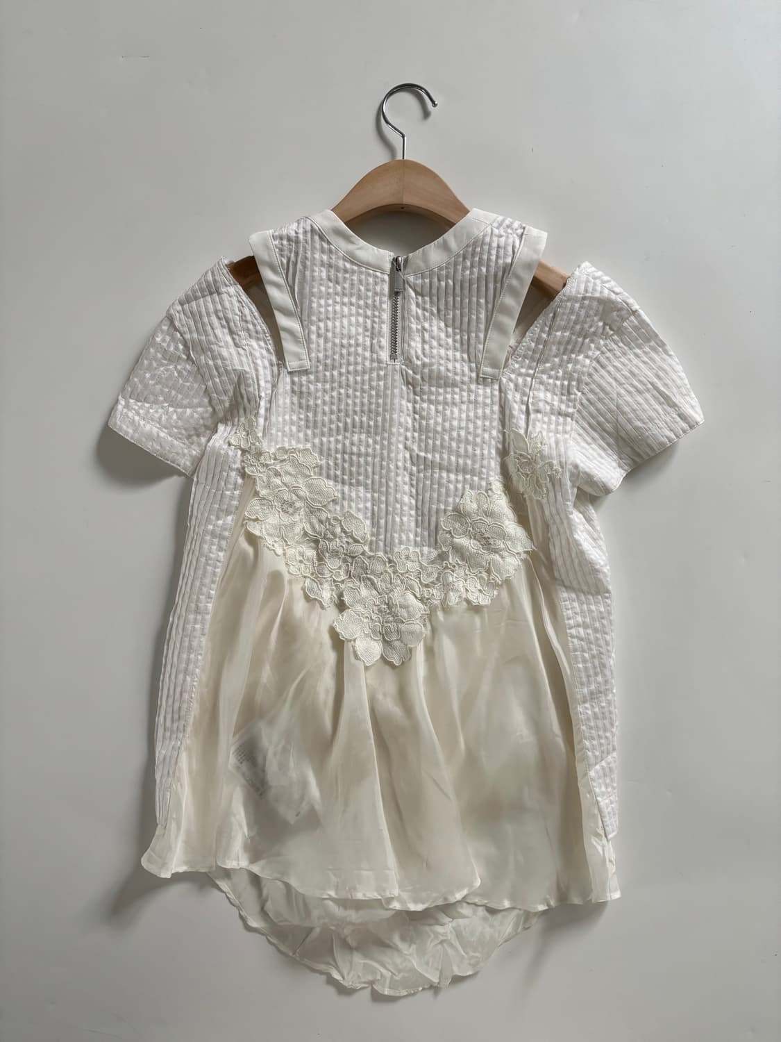 Sacai 사카이 화이트 레이어드 블라우스 상품이미지6