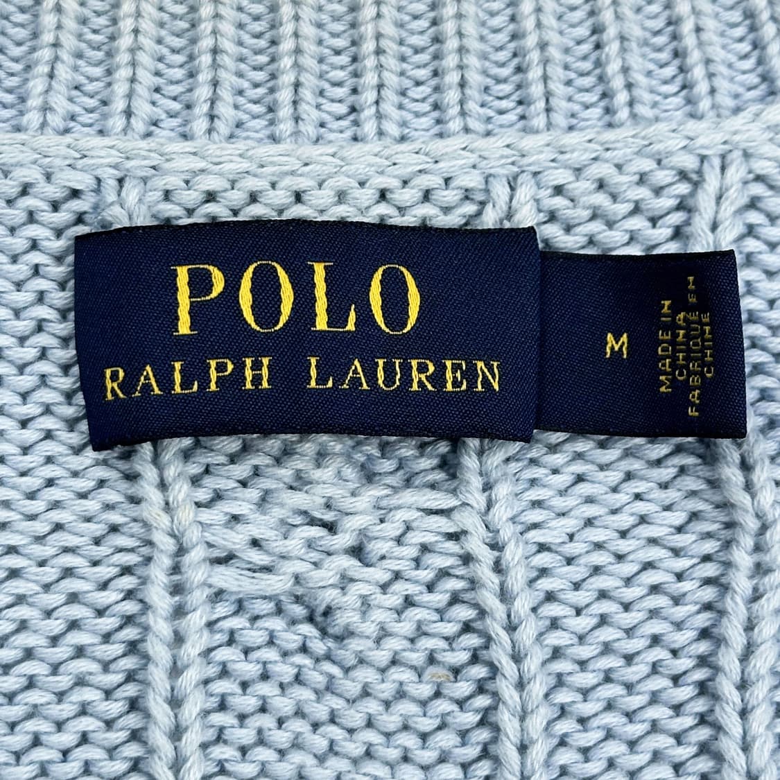 폴로 랄프로렌 여성 케이블 니트 가디건 스카이블루 여성M 상품이미지4