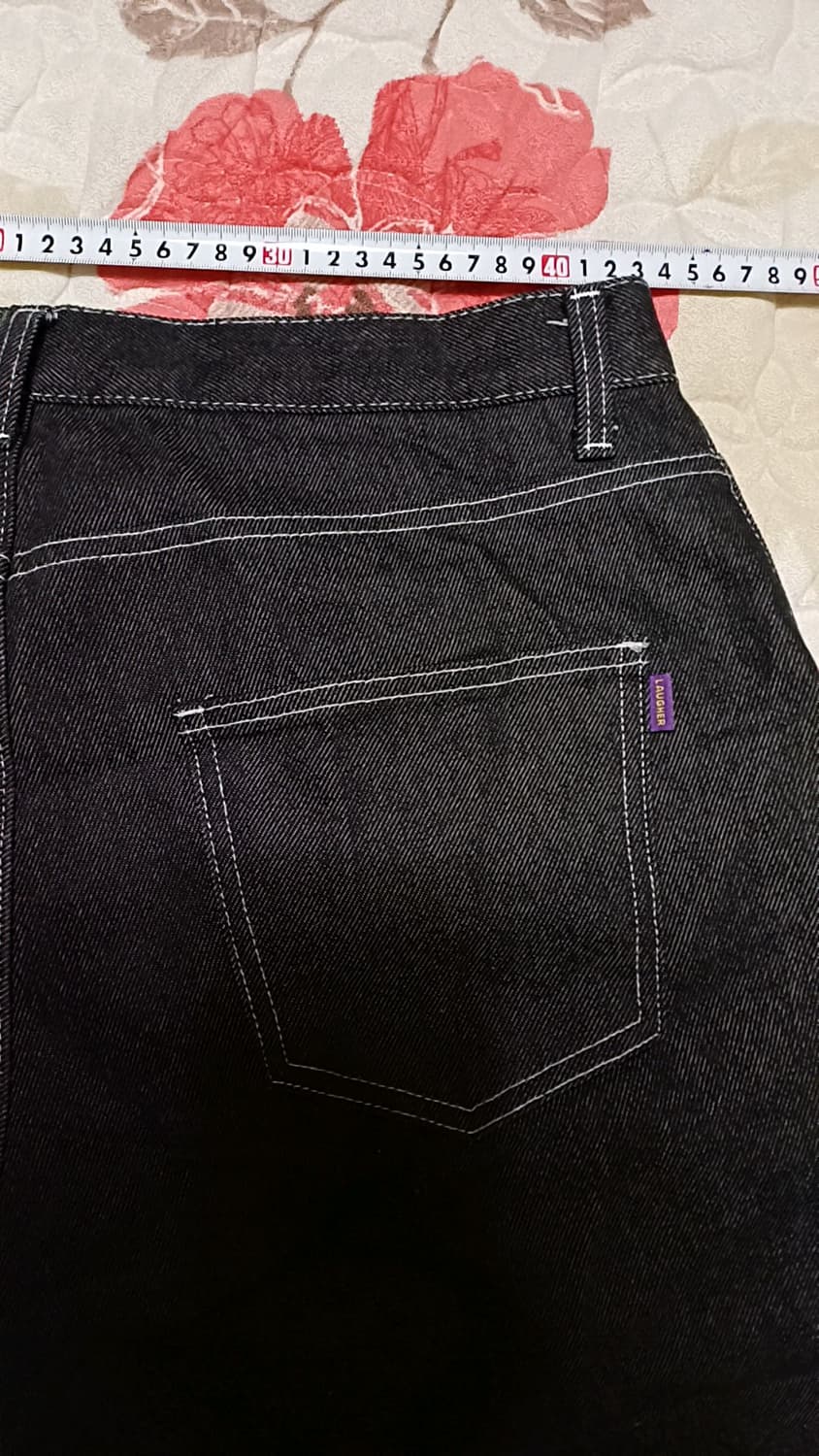 라퍼 와이드데님팬츠 실측33인치 기장105 상품이미지7