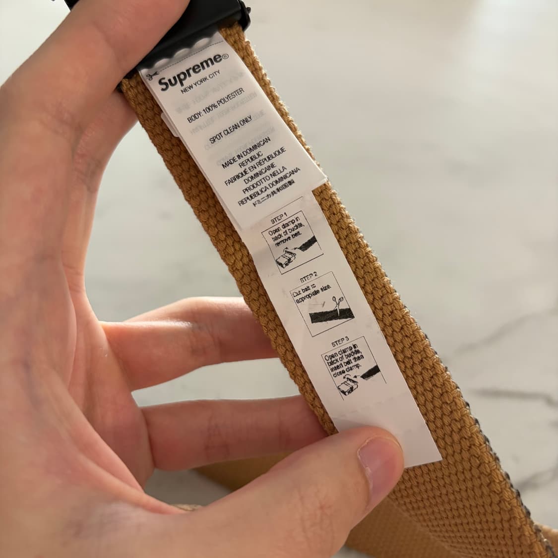 슈프림 24SS 토이머신 콜라보 레오파드 버클 웨빙 벨트 OS 상품이미지5