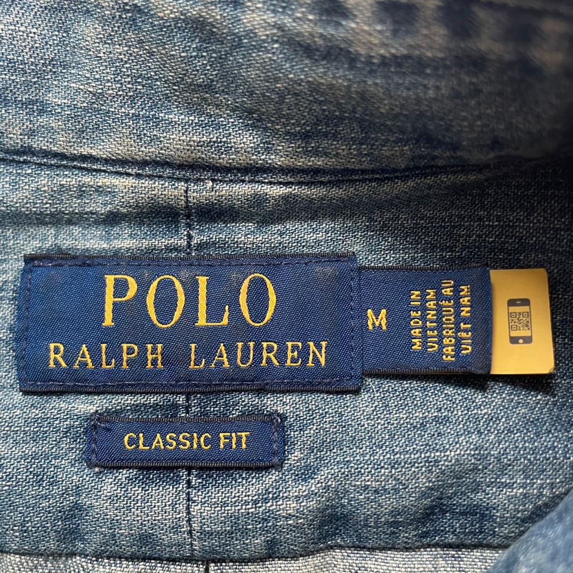 Polo  폴로 랄프로렌 Qr신형 샴브레이 데님셔츠 상품이미지3