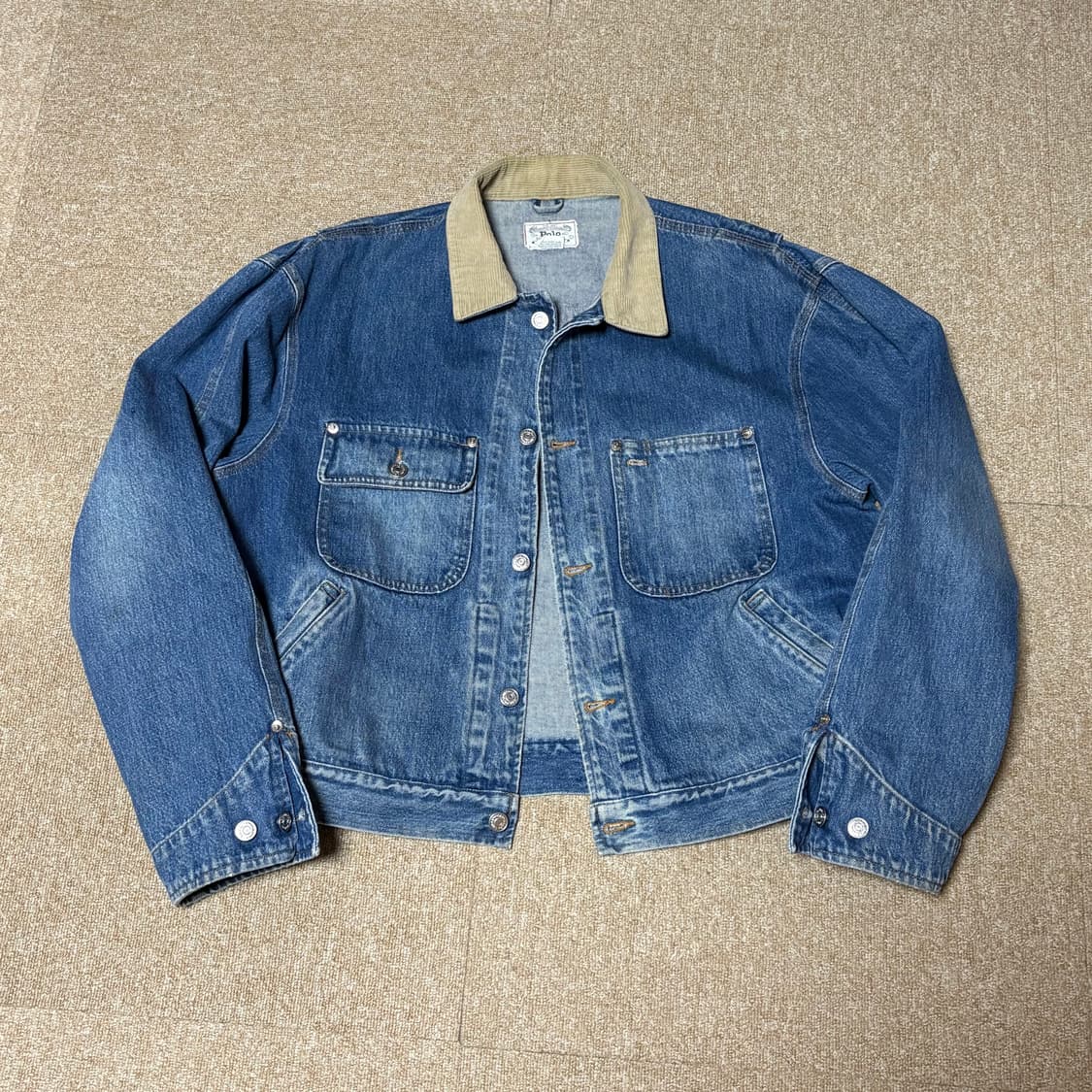 폴로 덩가리 성조기 데님자켓 XL 상품이미지1