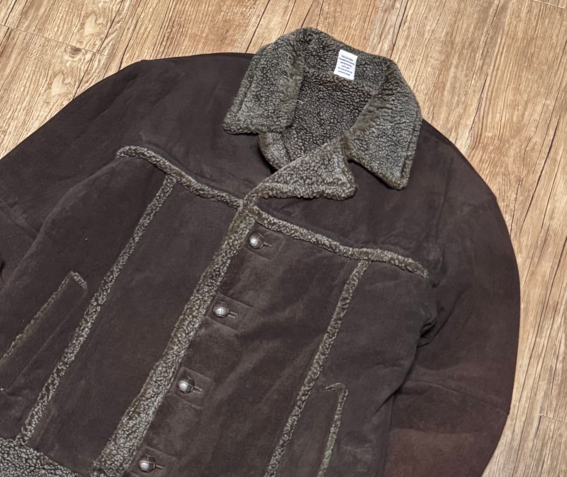 701 다크 브라운 쉐르파 무스탕 자켓 상품이미지1