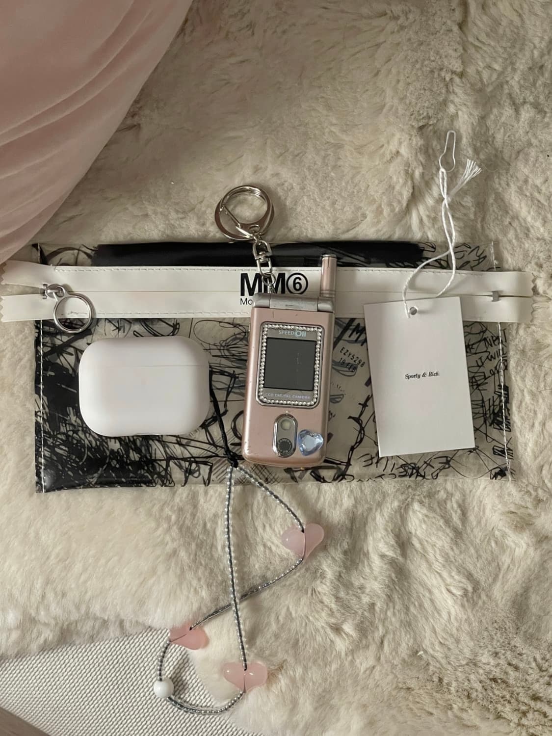 SPUR X MM6 메종 마르지엘라 한정 일본 무크지 클리어 파우치 상품이미지3