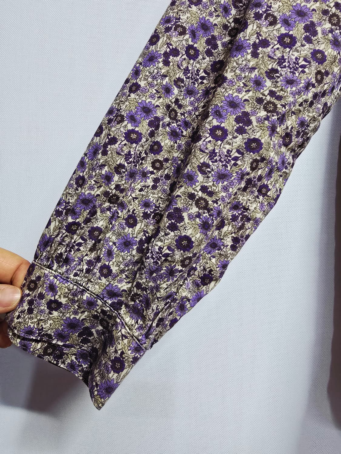 iann 플라워 패턴 긴팔셔츠 면100 상품이미지4