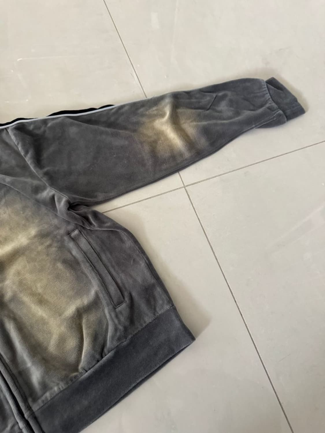 VINTAGE LIKE VELOUR ZIP HOODIE 벨벳 지퍼 후드티 상품이미지3