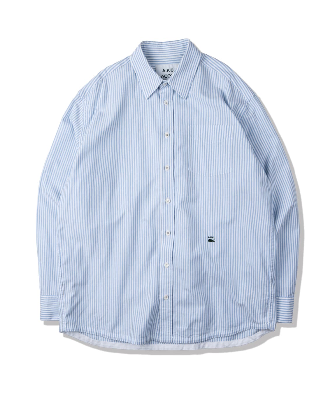 A.P.C. x Lacoste 스트라이프 셔츠 상품이미지1