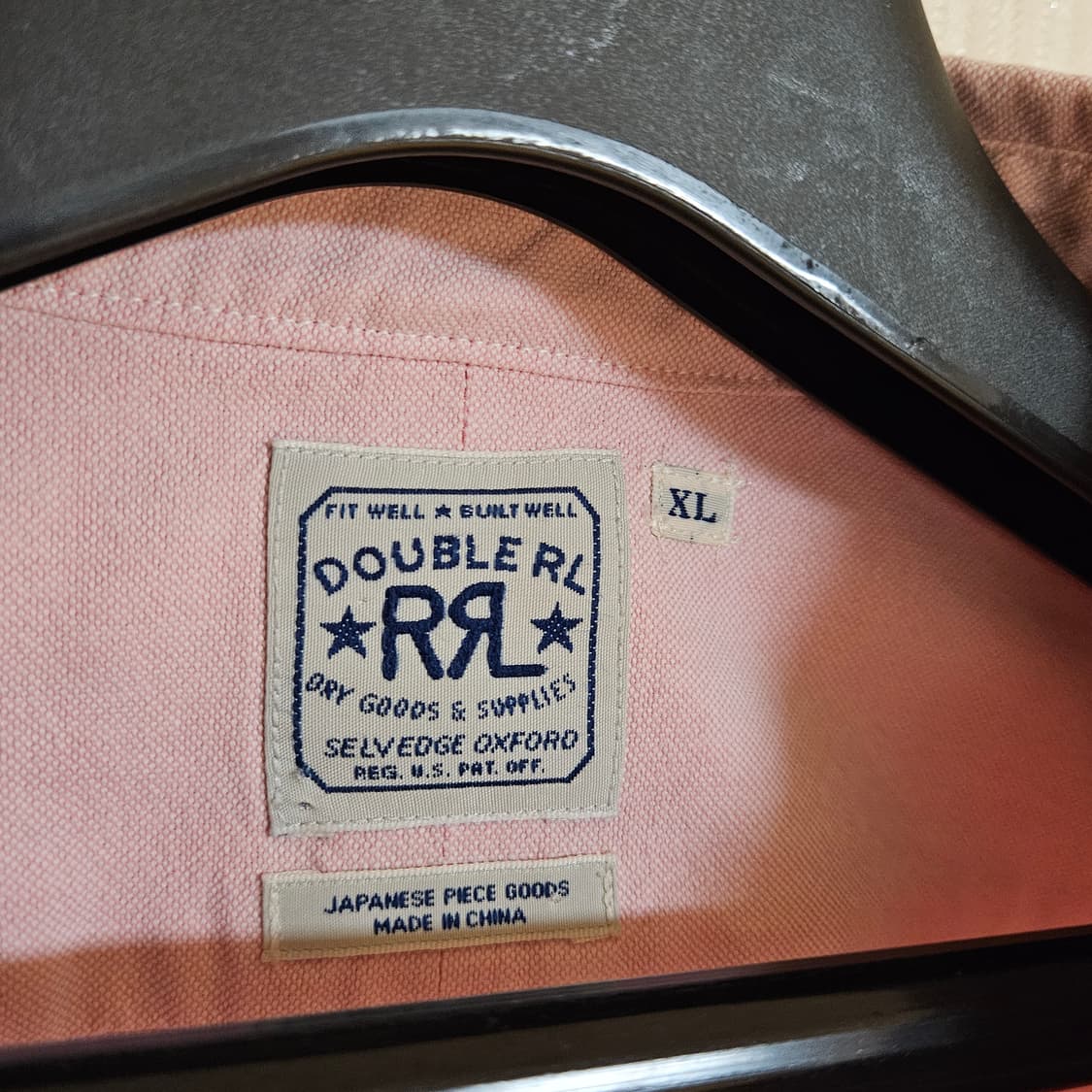 RRL 셀비지 옥스포드 셔츠 / 핑크 상품이미지2