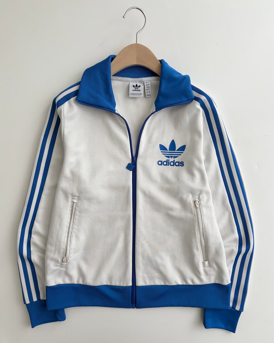 Adidas 아디다스 화이트/블루 컬러 트랙탑  상품이미지1