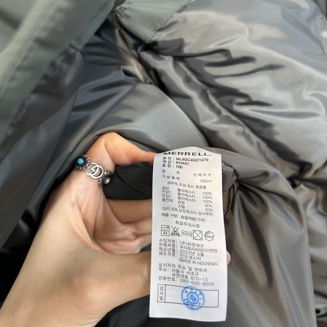 머렐 여성 구스다운 패딩 100 상품이미지4