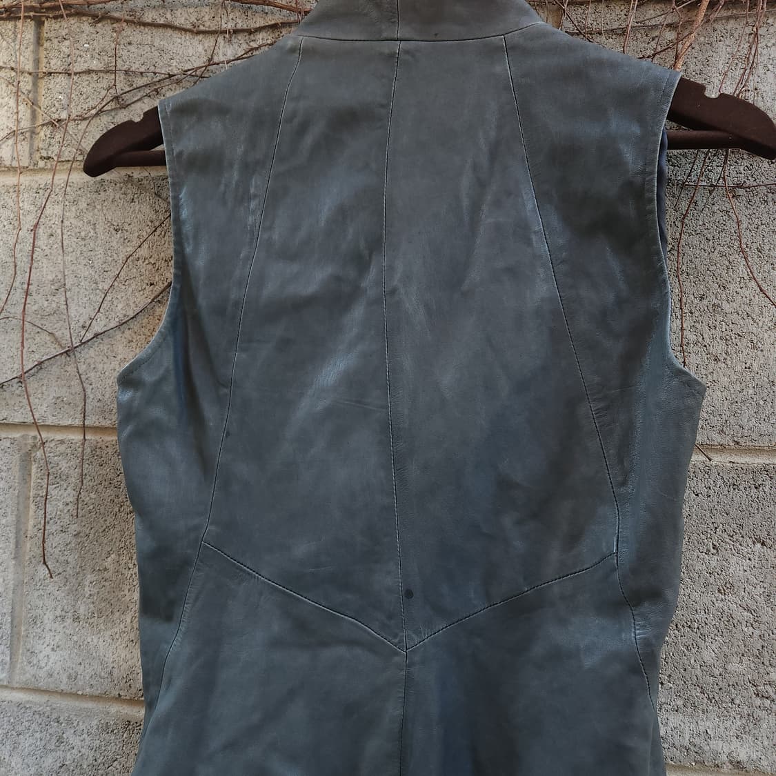 [M] Ilaria Nistri 조끼 롱 레더 자켓 상품이미지7