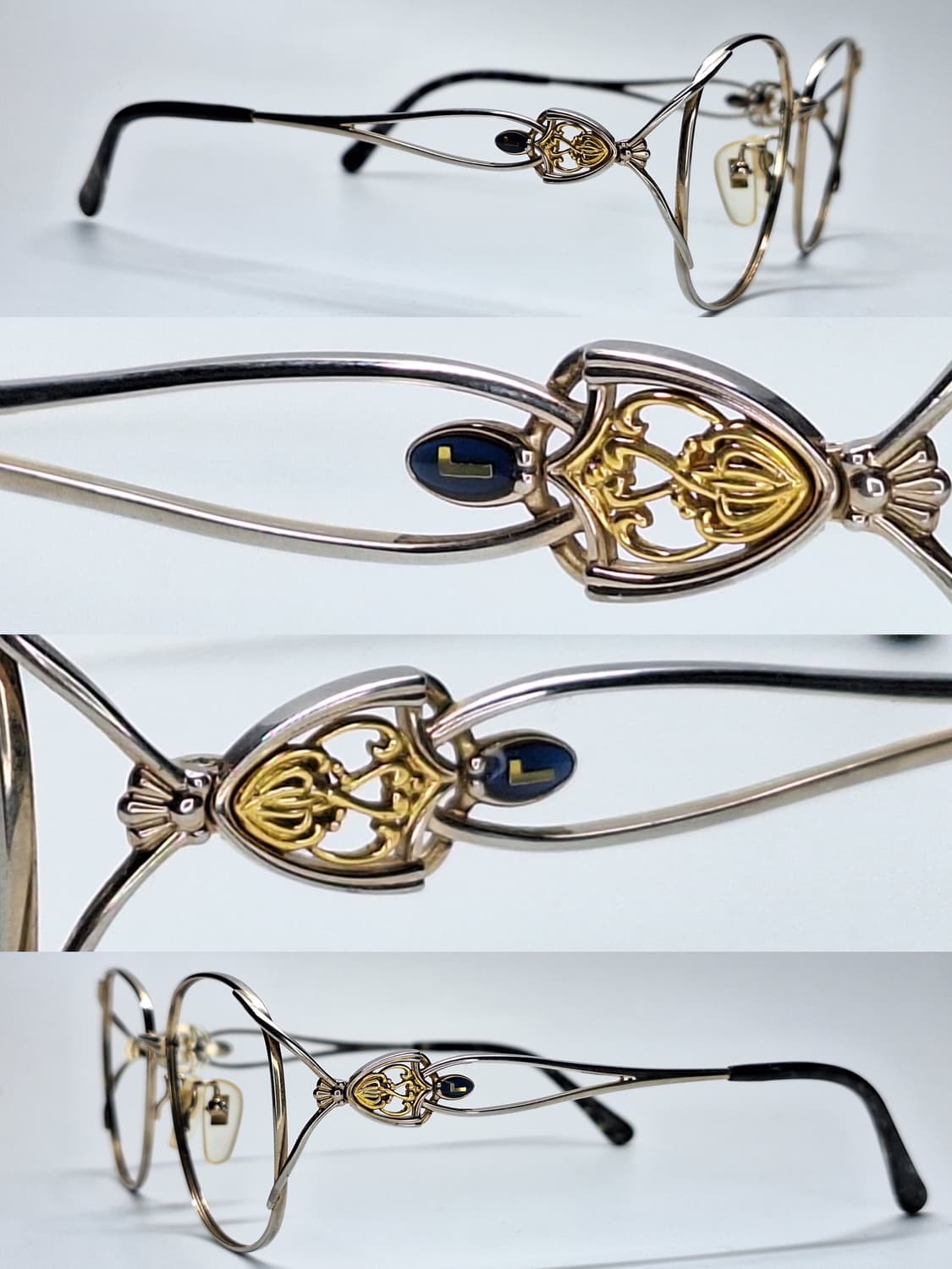 90s 일본 빈티지/란셀 LANCEL L-3225 순수 티타늄 안경테 상품이미지4