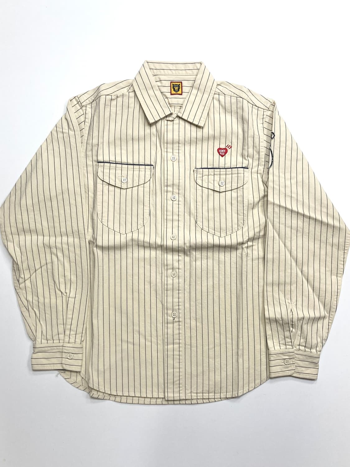 휴먼메이드 스트라이프 워크 셔츠 상품이미지1