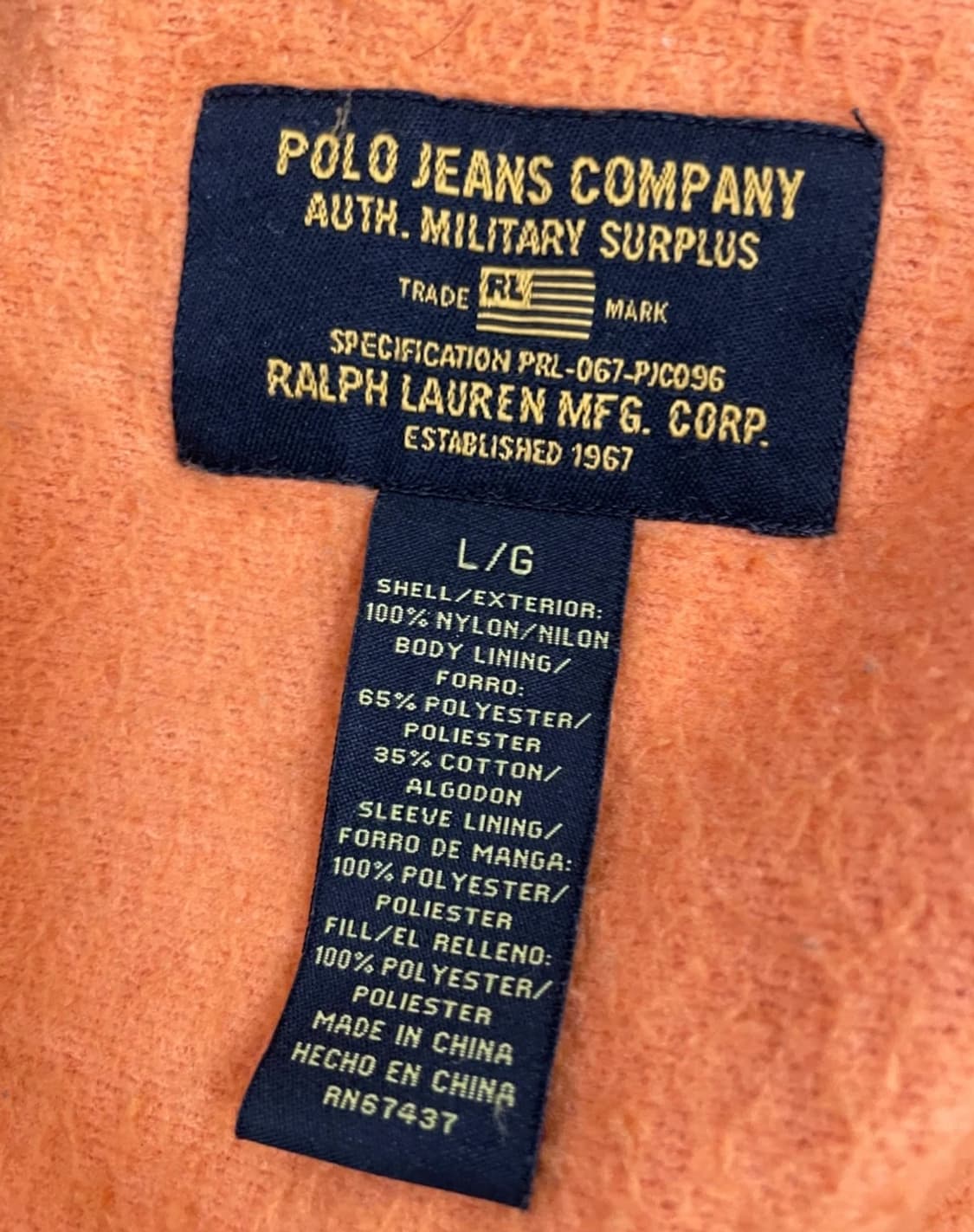 폴로진스 컴퍼니 남성 기모플라이트점퍼
 상품이미지5