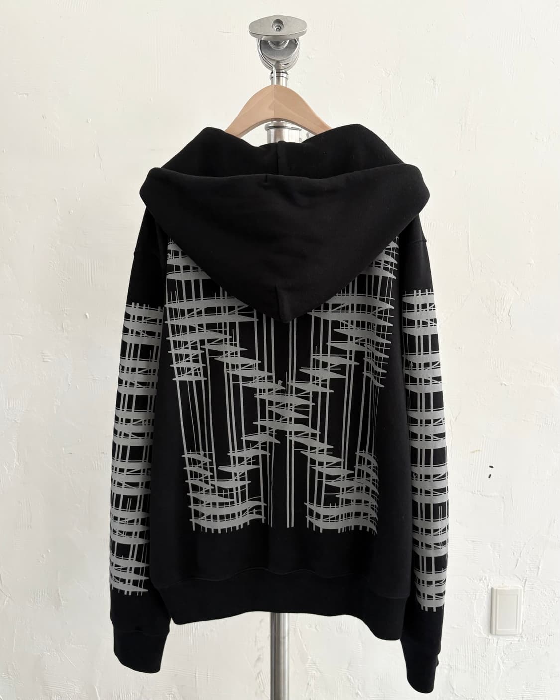 Off-White 오프화이트 블랙 인더스트리얼 후드 집업 상품이미지9