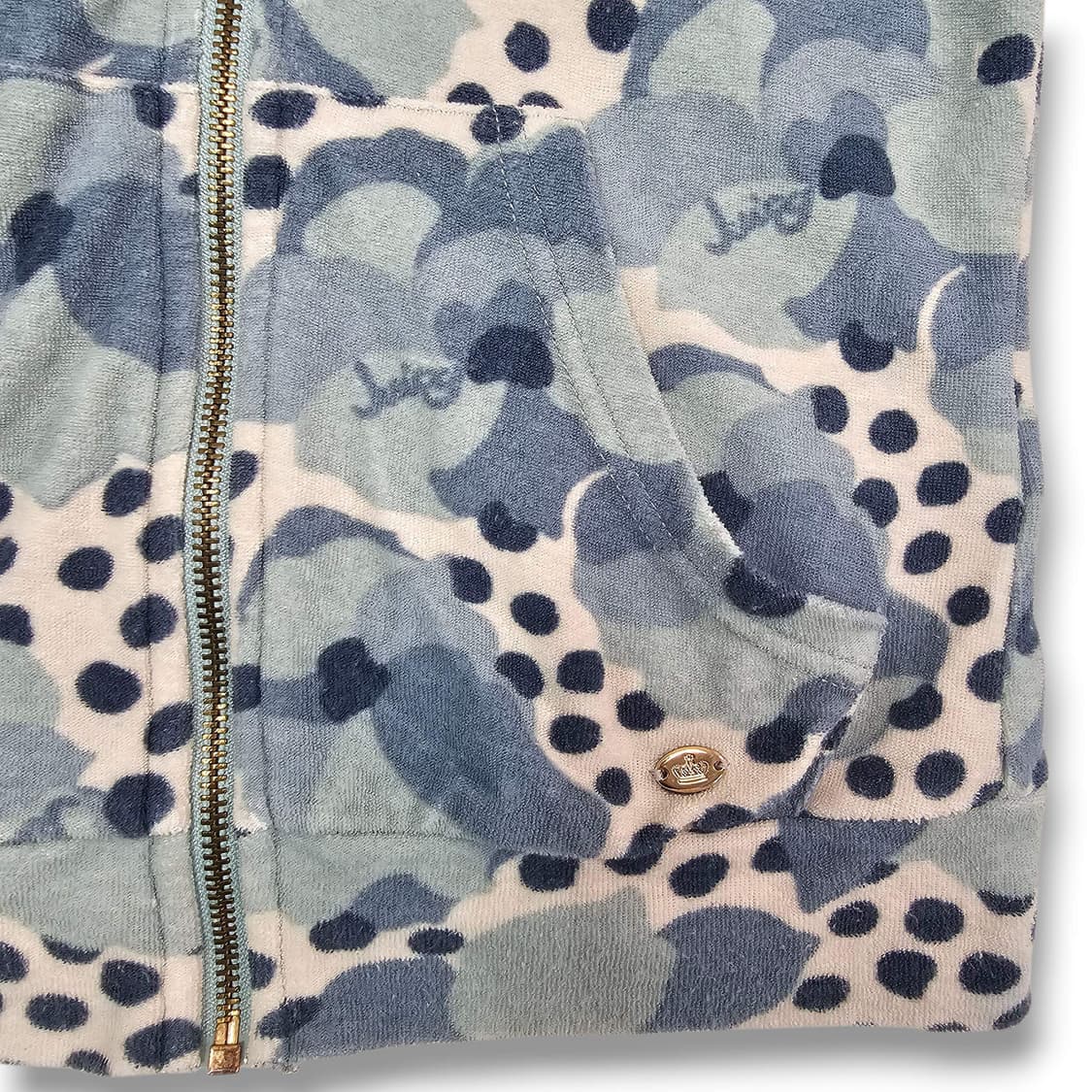 S Juicy Couture 도트 반팔 스카이블루 셋업 상품이미지5