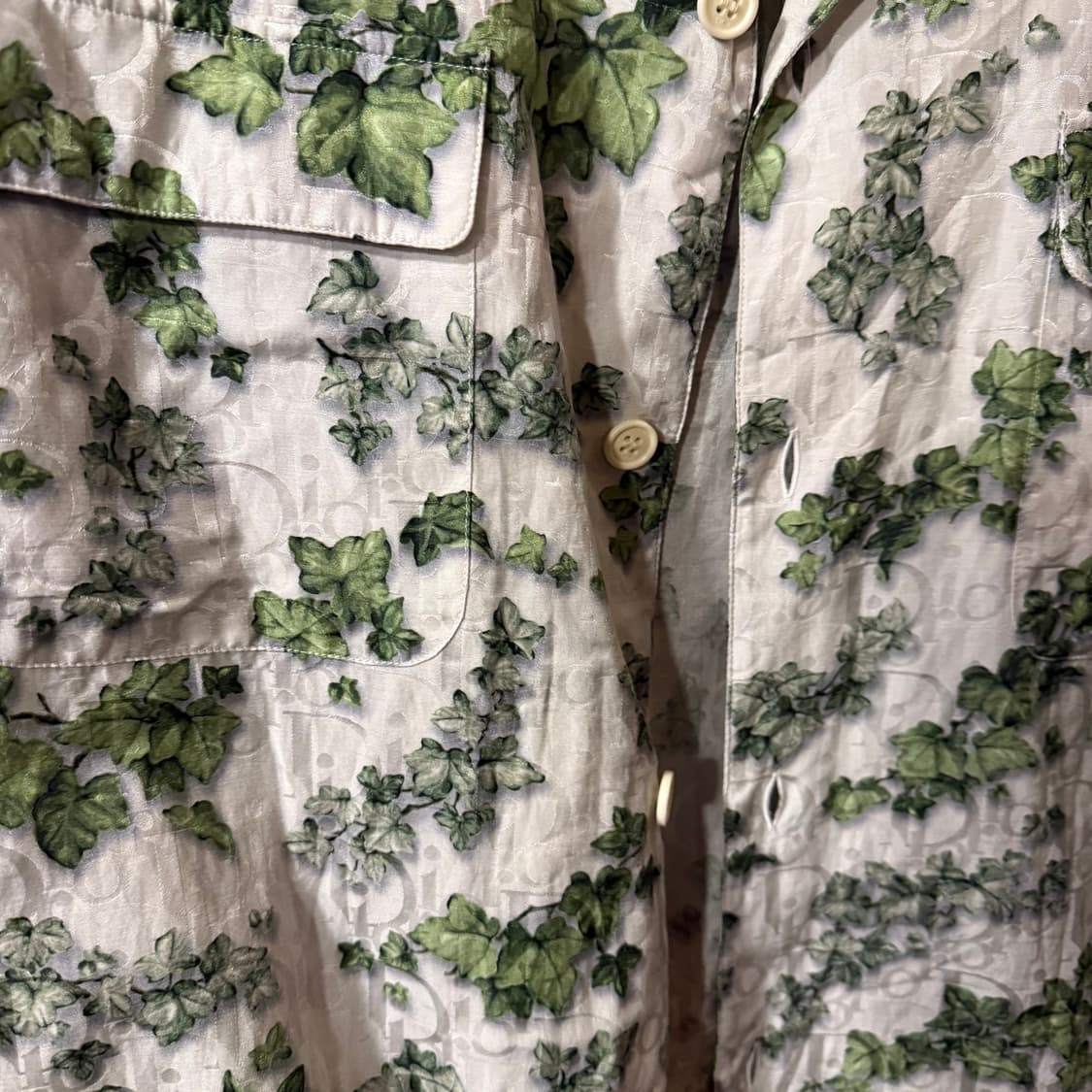 디올 x 데님 티어스 오블리크 하와이안 셔츠  상품이미지4