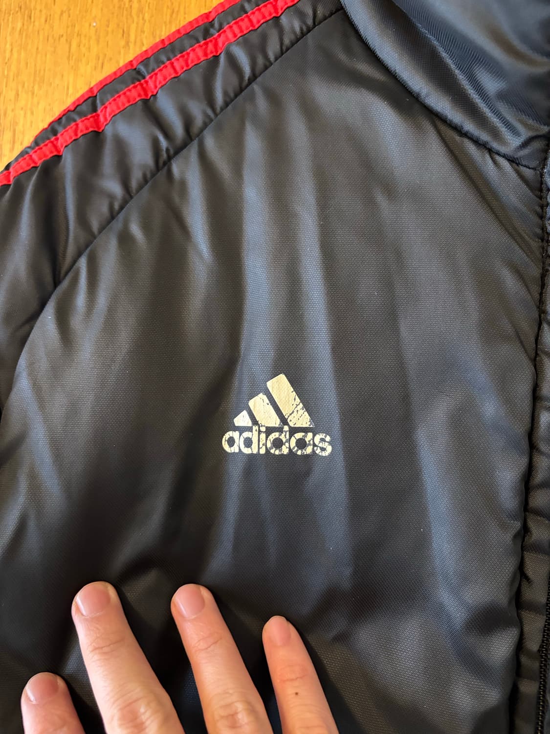 아디다스 AC밀란 패딩 블랙/레드 상품이미지7