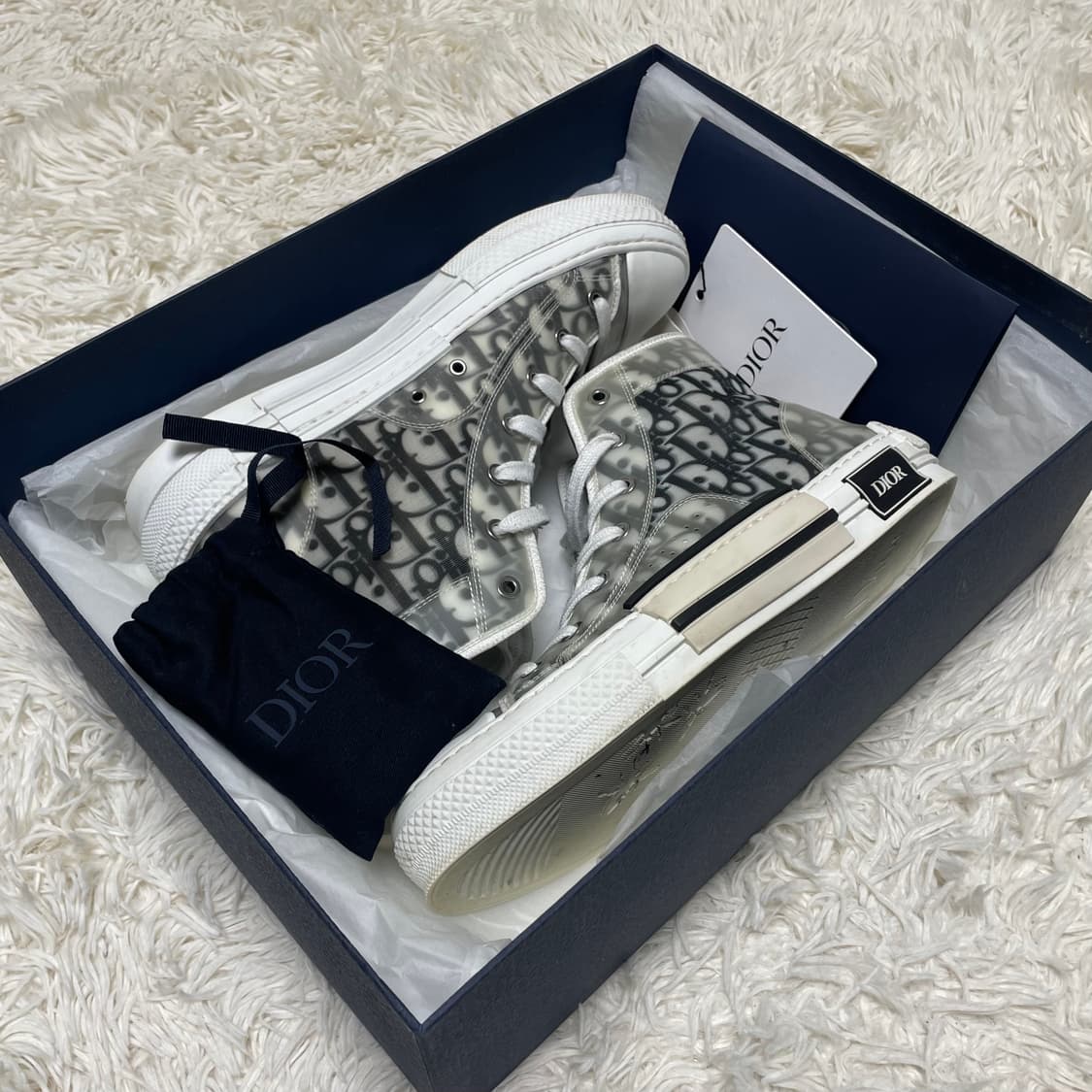 [정품 42] 디올 B23 오블리크 하이 스니커즈 상품이미지1