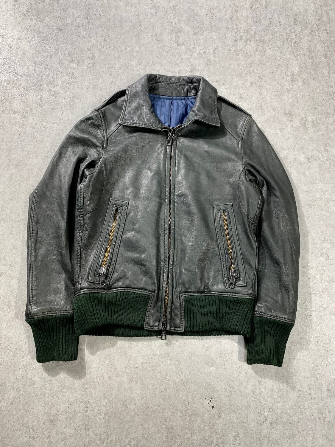 [S] Dritte 드리떼 고트스킨 투웨이 람포집업 레더자켓 상품이미지1