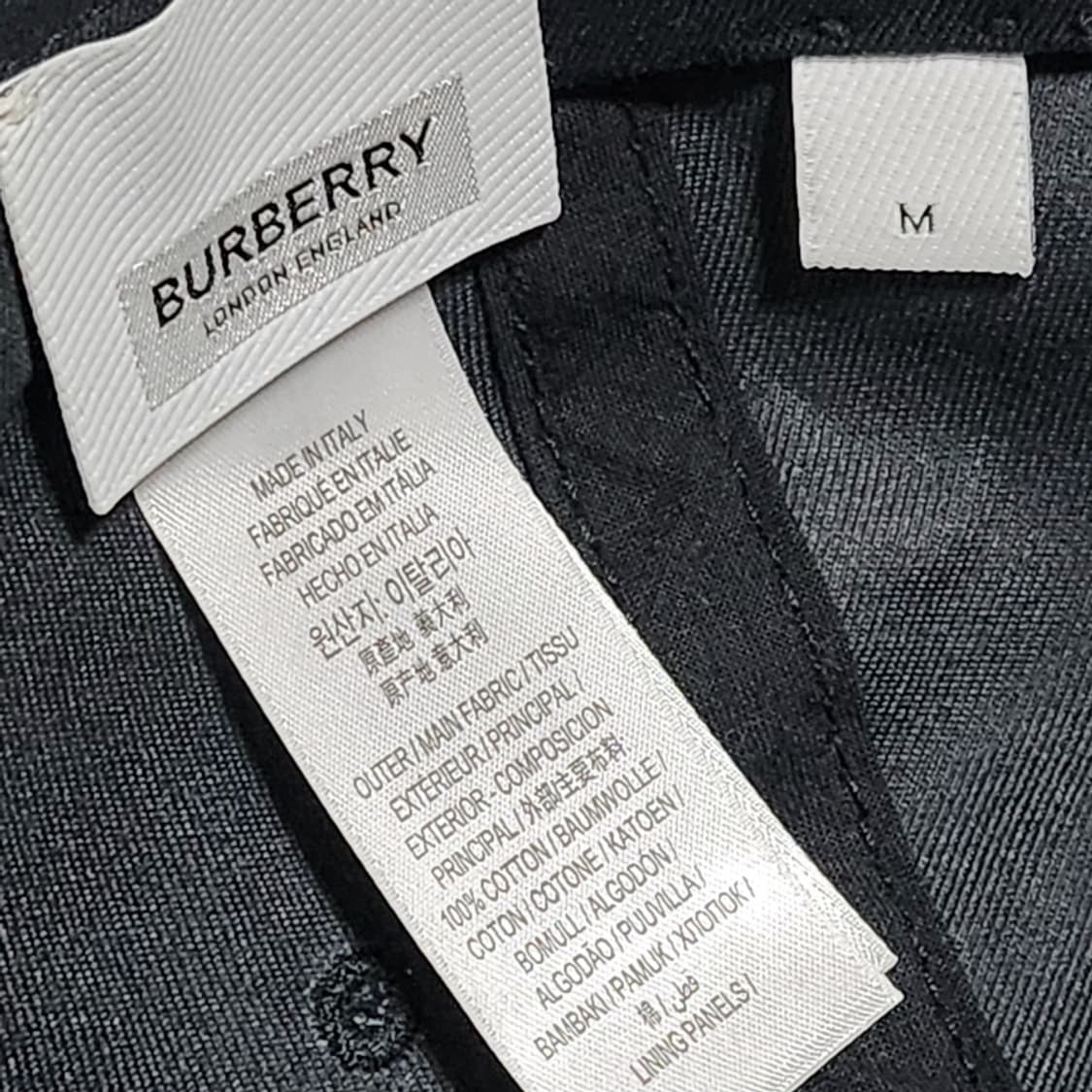 M 버버리 블랙 자수 로고 볼캡 모자 8010635 상품이미지5