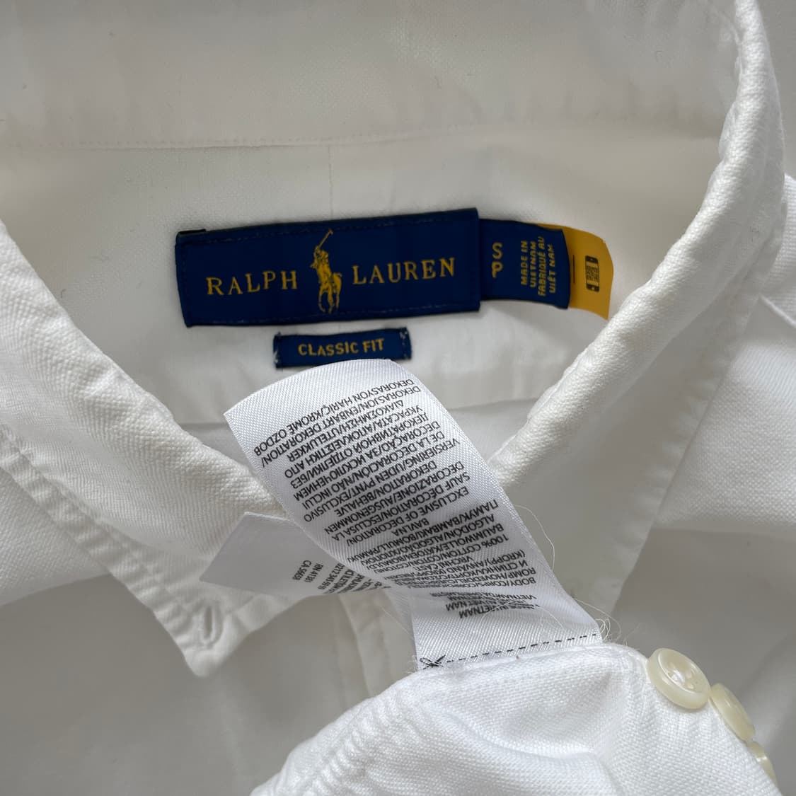 폴로 랄프로렌 QR 신형 화이트 셔츠 상품이미지6