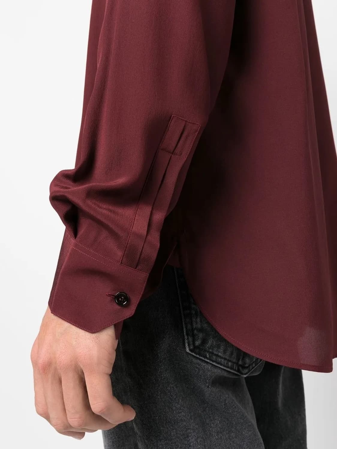 [정해인님 착용] 생로랑 23ss 크레페 드 시네 실크 셔츠 상품이미지6