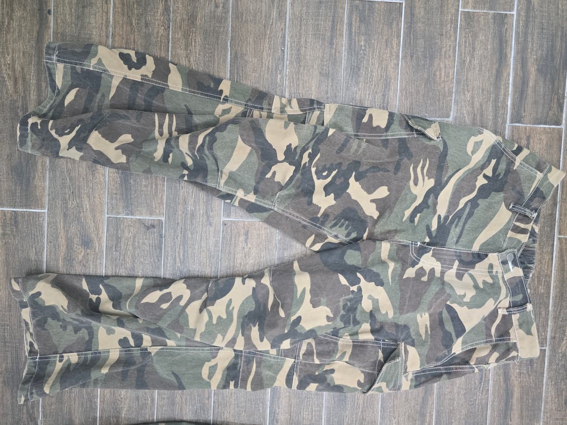 카모 밀리터리 카고 면바지 34사이즈 상품이미지2