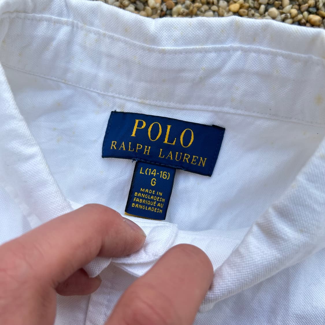 폴로 랄프로렌 화이트 긴팔 셔츠 상품이미지5