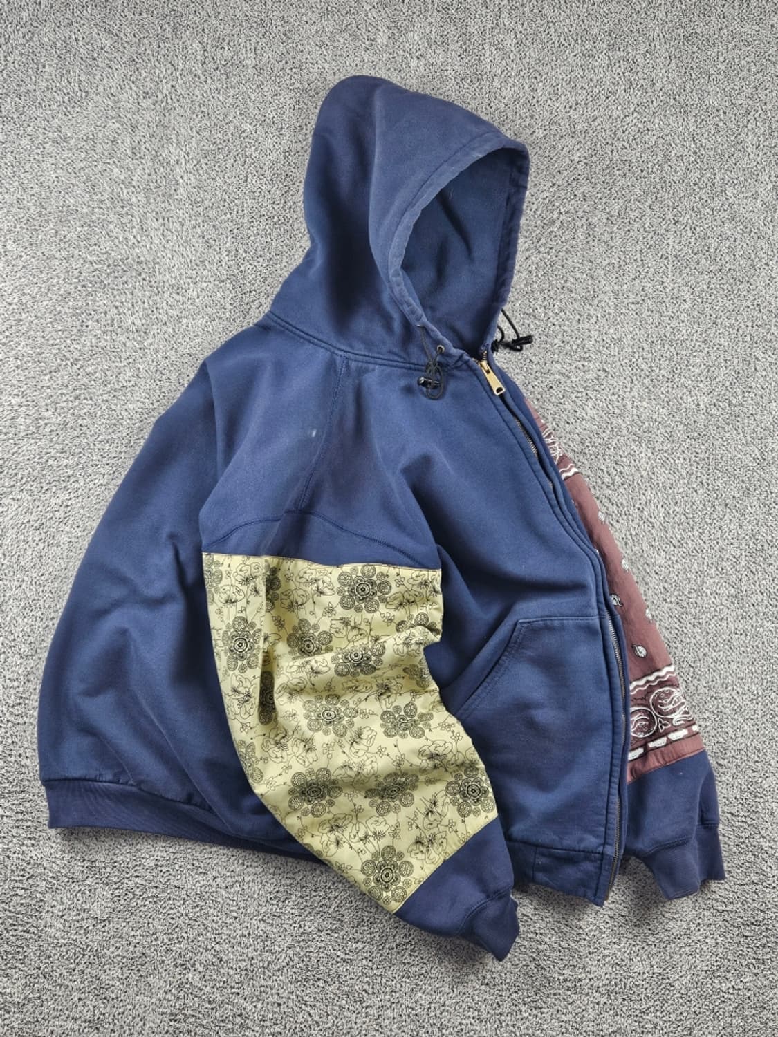 칼하트 페이즐리 반다나 커스텀 스웻 후드 집업 (2XL) / 11272 상품이미지4