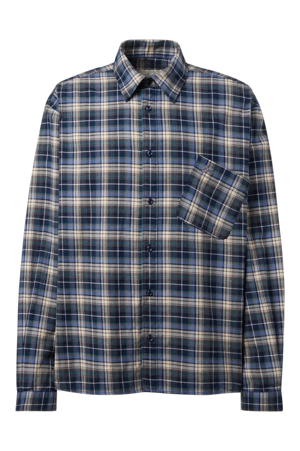 [L] ERL 플레이드 셔츠 블루 상품이미지7