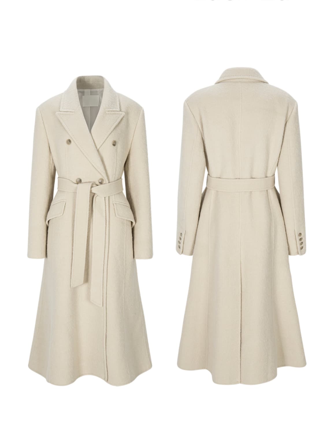 루시르주 울 맥시 코트 라이트베이지 상품이미지6