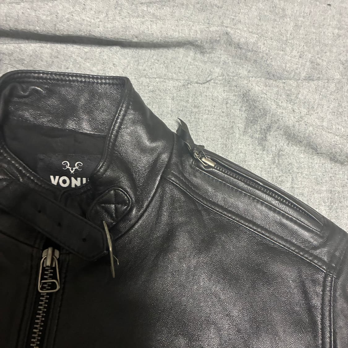 lamb skin pocket leather jacket 상품이미지7