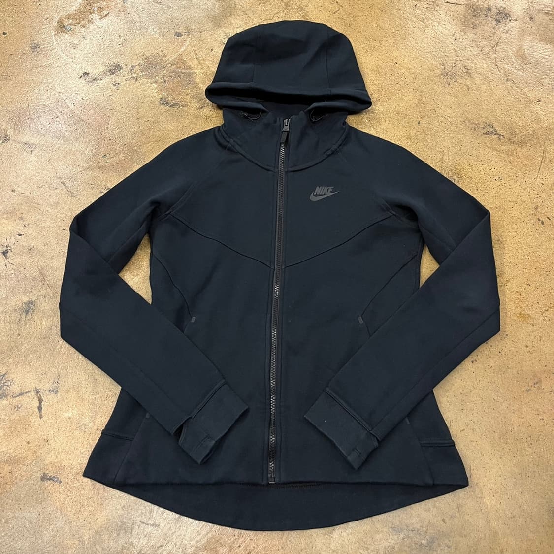 [정품/M] 나이키 테크 플리스 블랙 후드집업 b15 상품이미지2