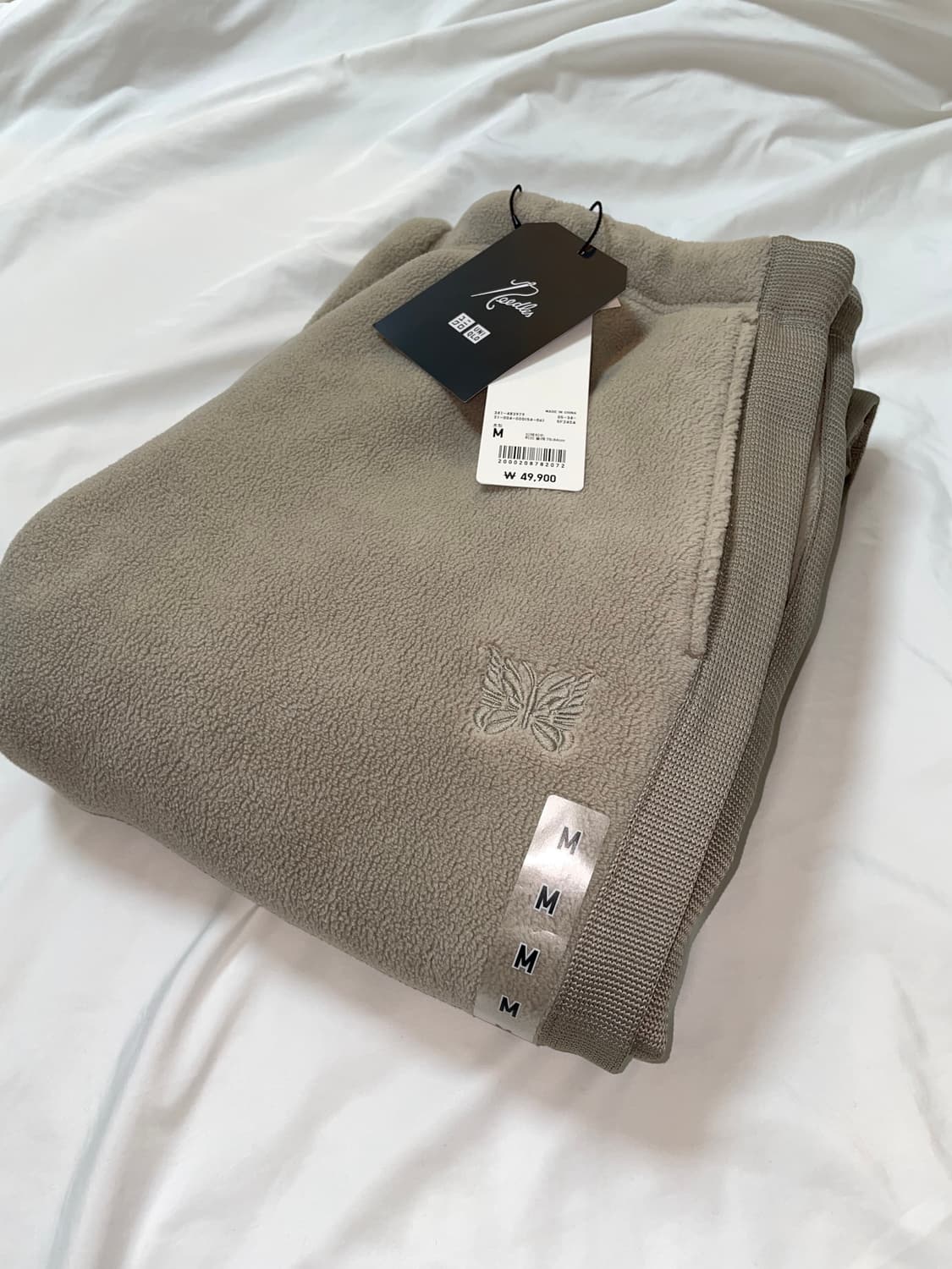 유니클로x니들스 후리스팬츠 베이지 M 새상품 상품이미지1