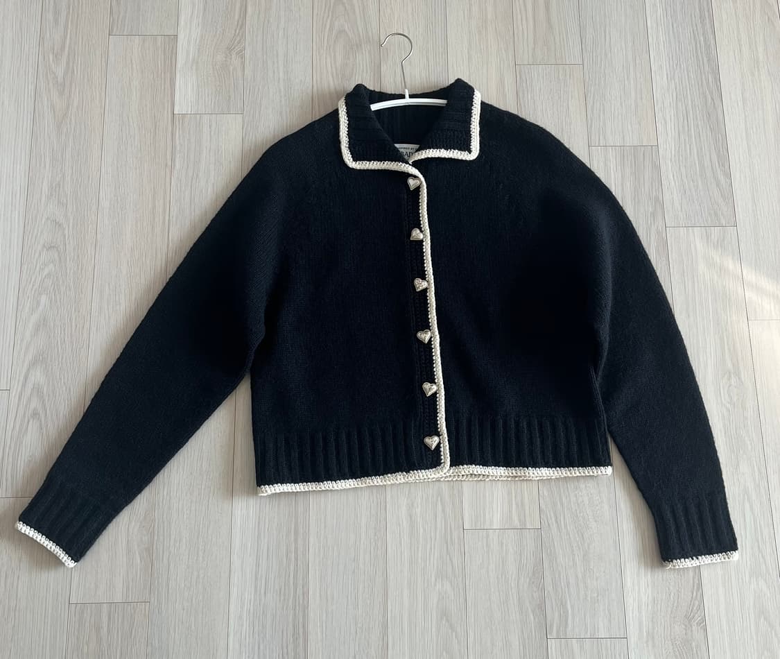 얼비닉30 하트 크로쉐 가디건 상품이미지2