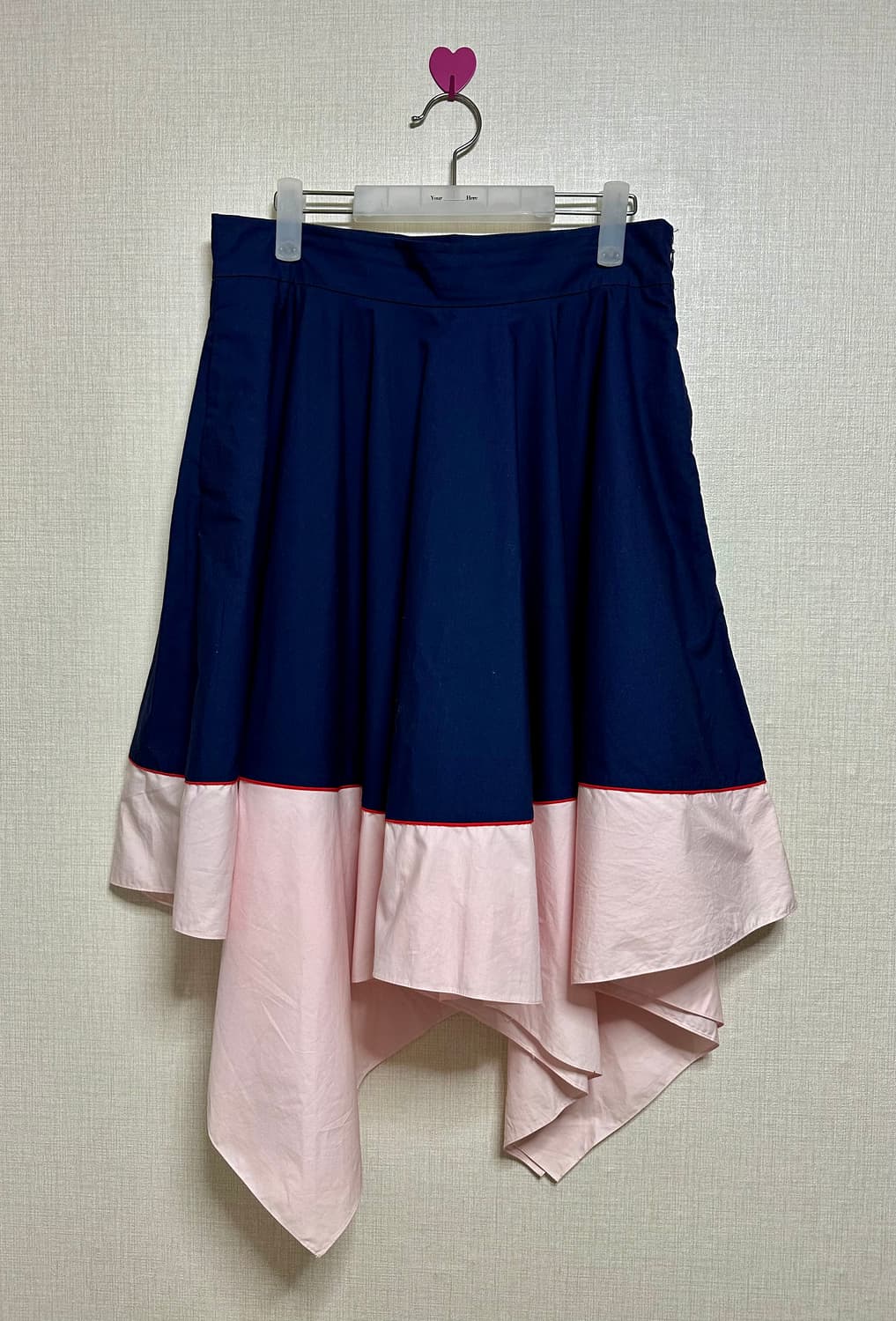 COS 코스 컬러 블록 스커트 네이비 42 상품이미지2
