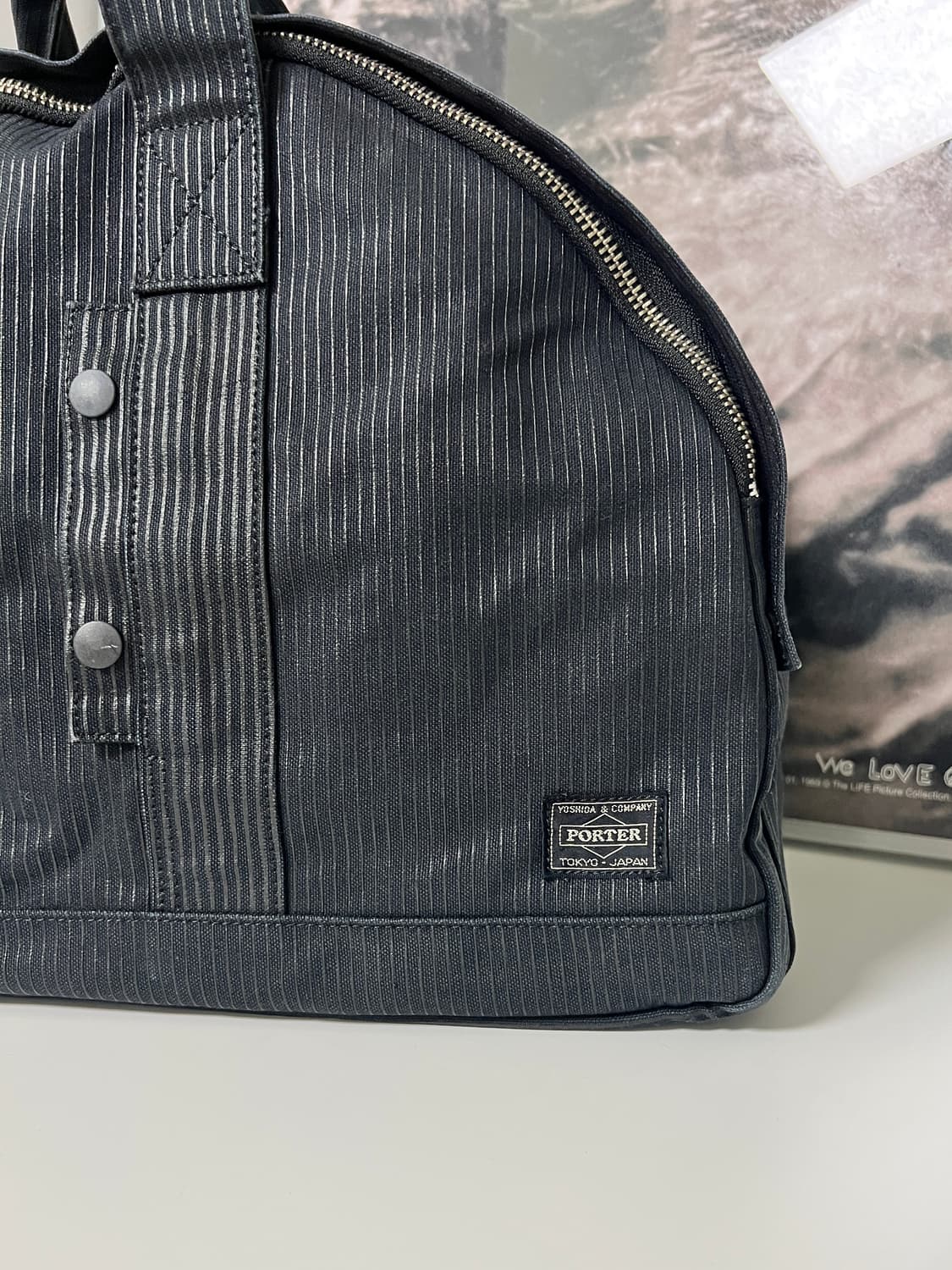 PORTER-TOTE BAG XL (Washed Stripe Black) 상품이미지3