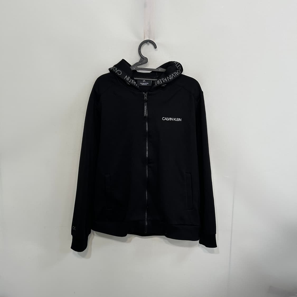 캘빈클라인 스펠아웃 후드집업 XL 블랙 상품이미지1