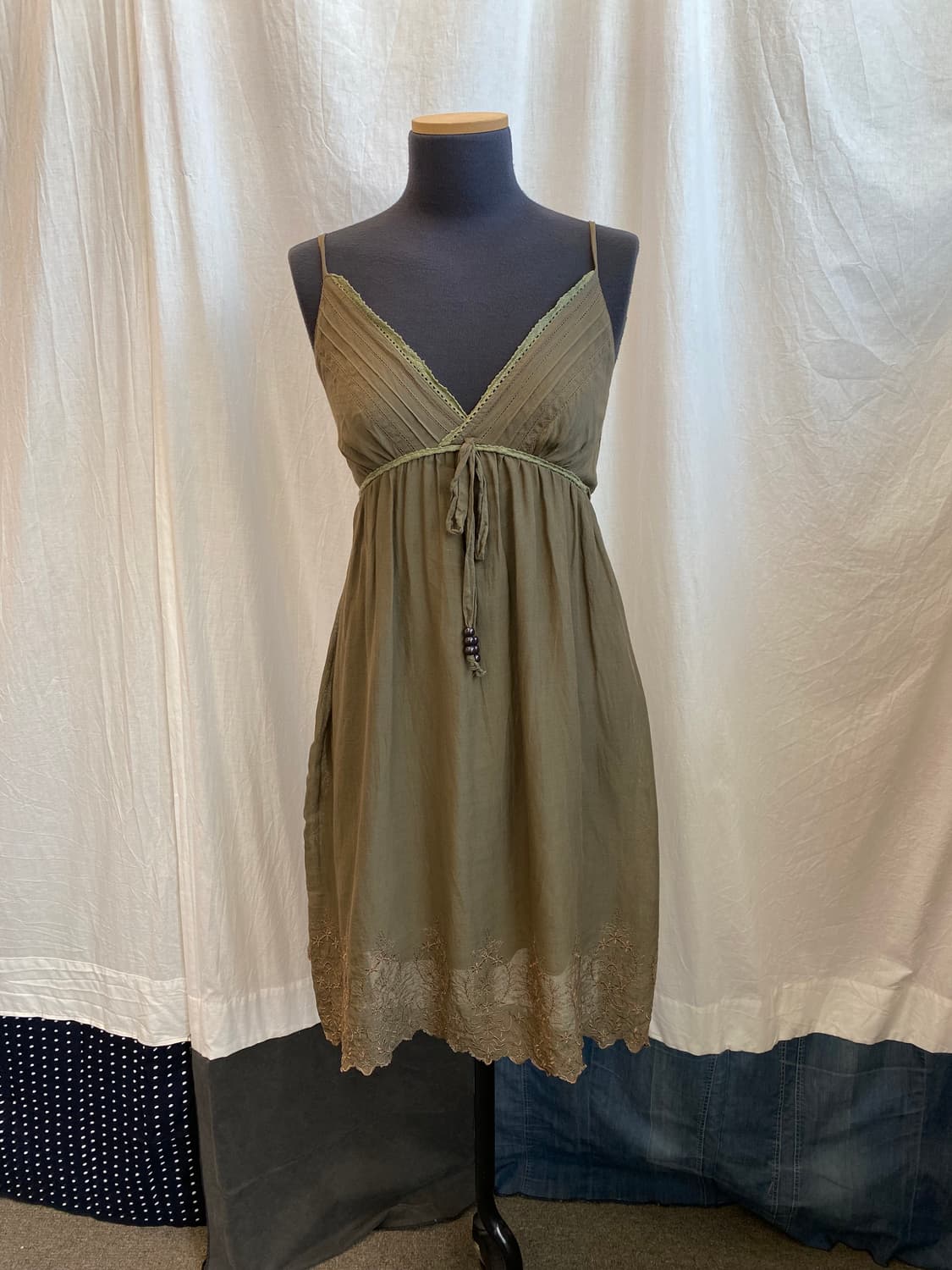 PAVOT CLING 카키 롱슬리브리스탑(M) 상품이미지1