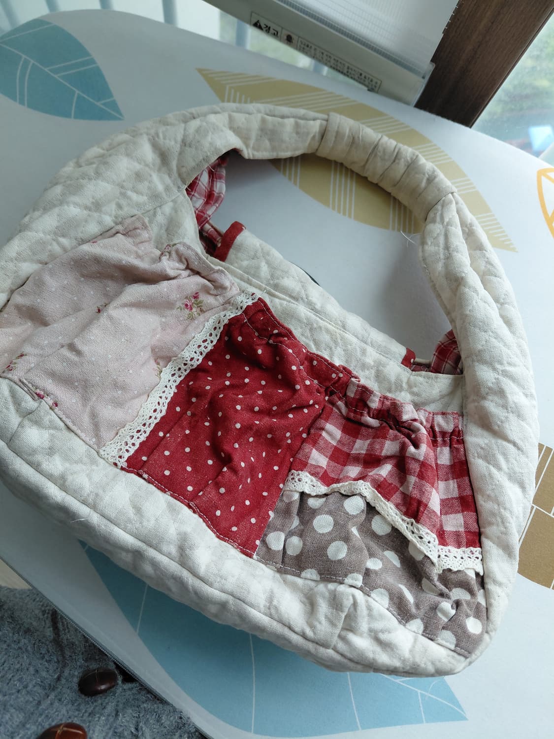 [일본빈티지] 퀼트 숄더백 크로스백 핸드메이드 가방 상품이미지6