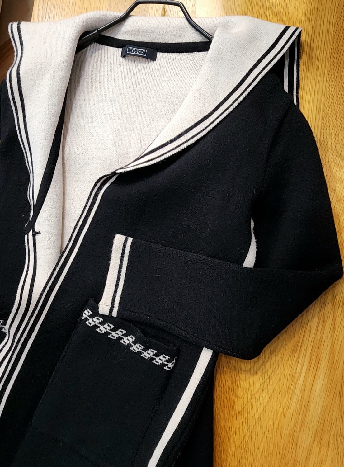 (새상품)에고이스트 테일러 숄카라 니트 롱가디건 상품이미지5