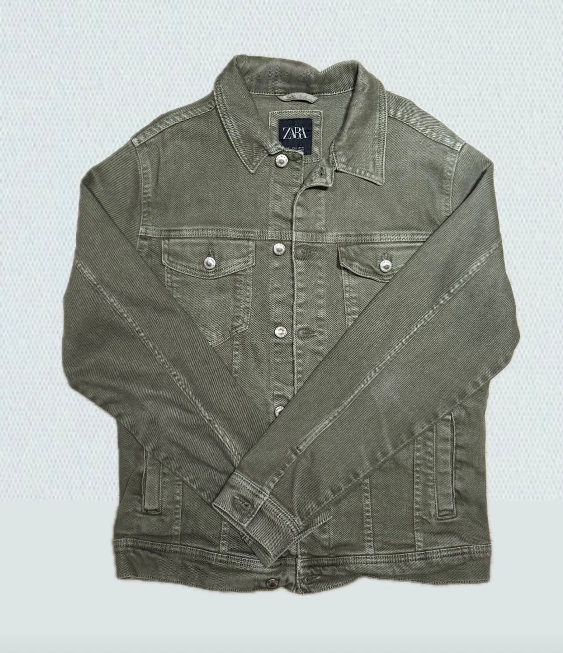 ZARA 카키 데님 자켓 상품이미지2