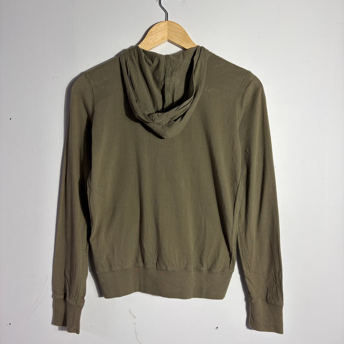 폴로 스티치 포인트 카키 후드집업 (무료배송) 상품이미지4