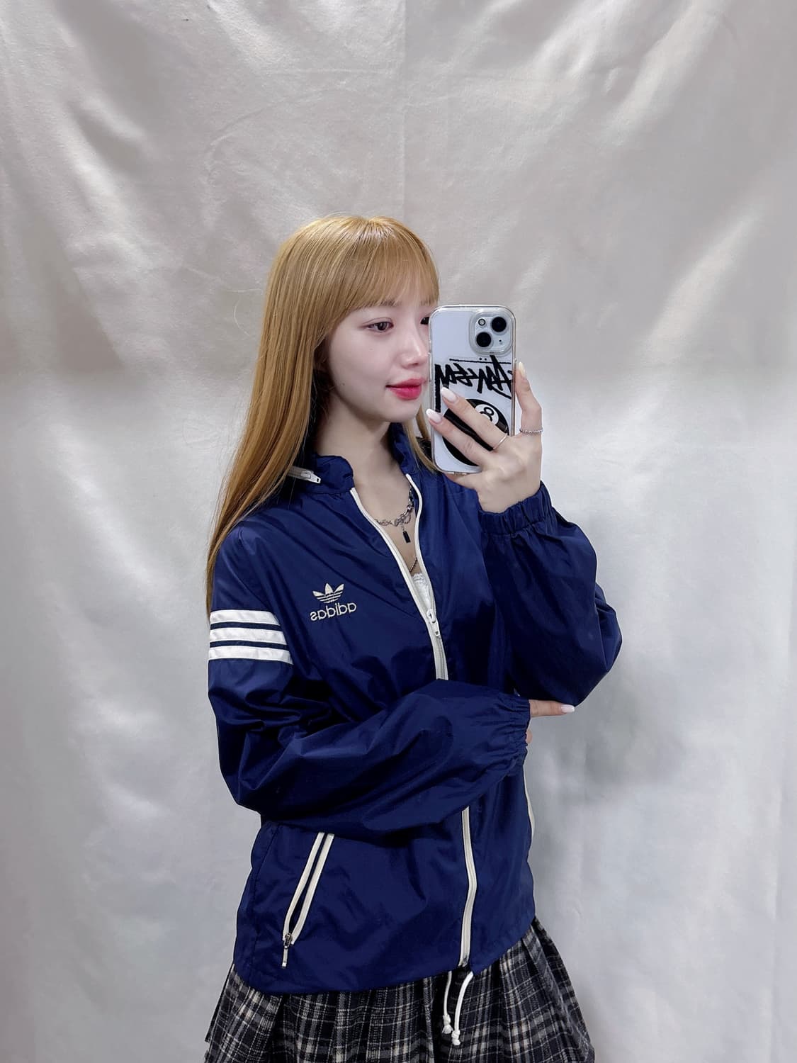 아디다스 90‘s JAPAN 네이비 바람막이  상품이미지2