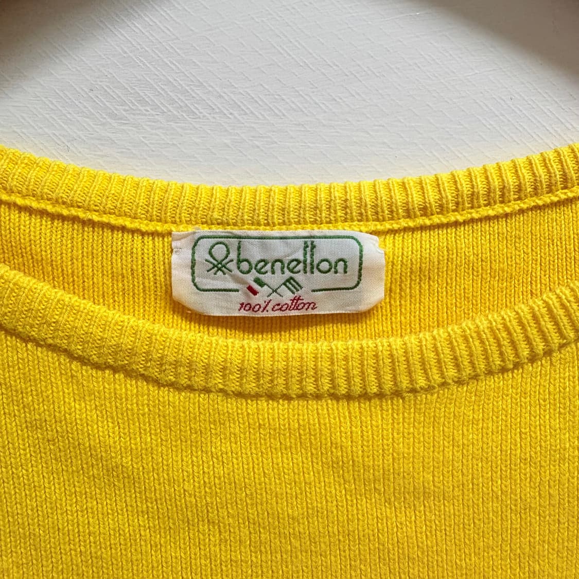 80s BENETTON 베네통 코튼 크롭탑 상품이미지2