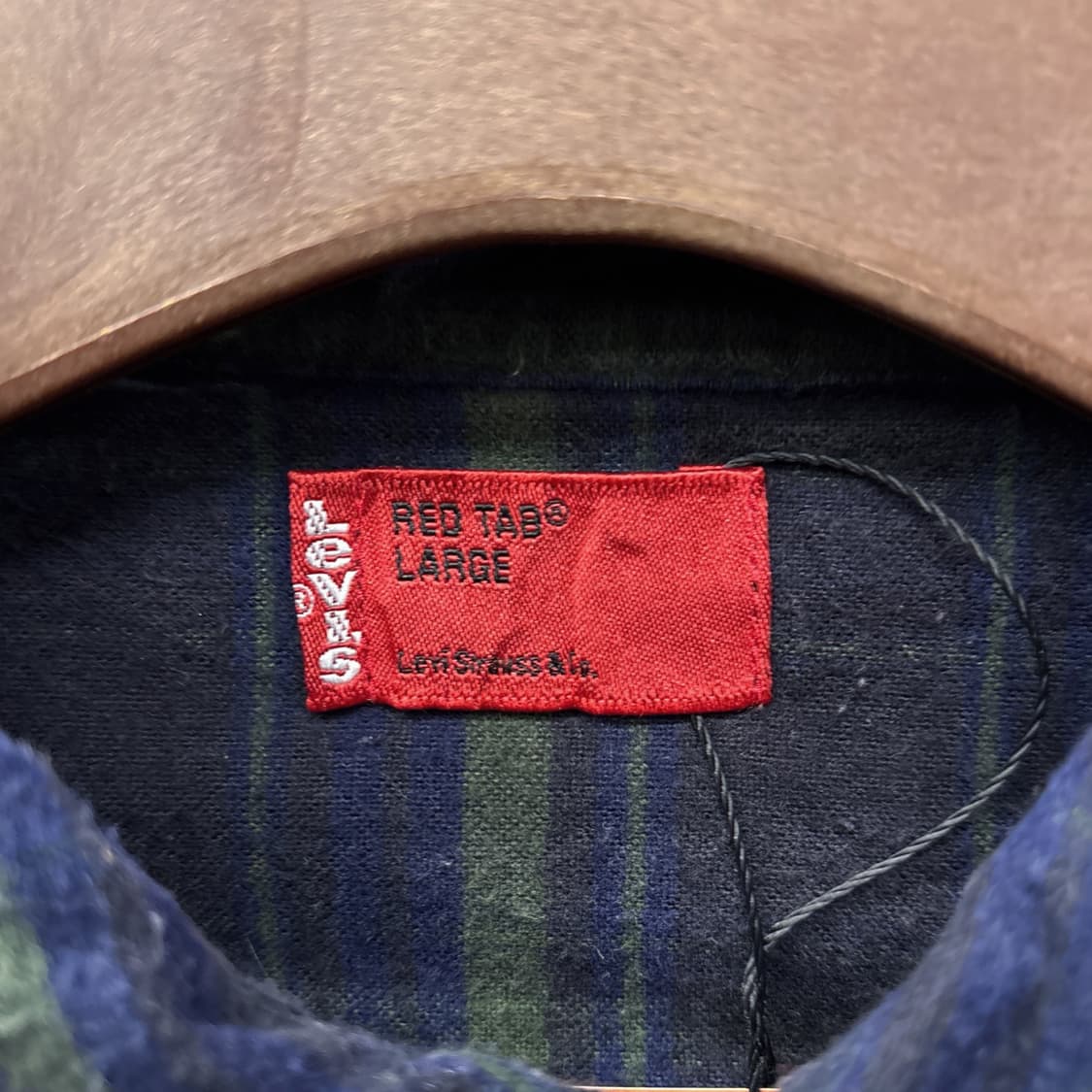 리바이스 레드탭 플란넬 스트라이프 체크 패턴 웨스턴 셔츠 N1082 상품이미지7