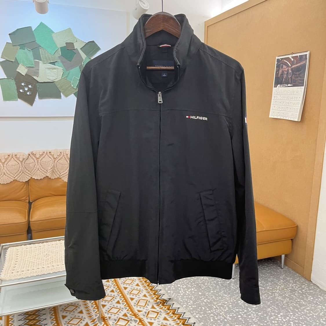 타미힐피거 모던시크 캐주얼 하이넥 바람막이 자켓 M C10718 상품이미지3